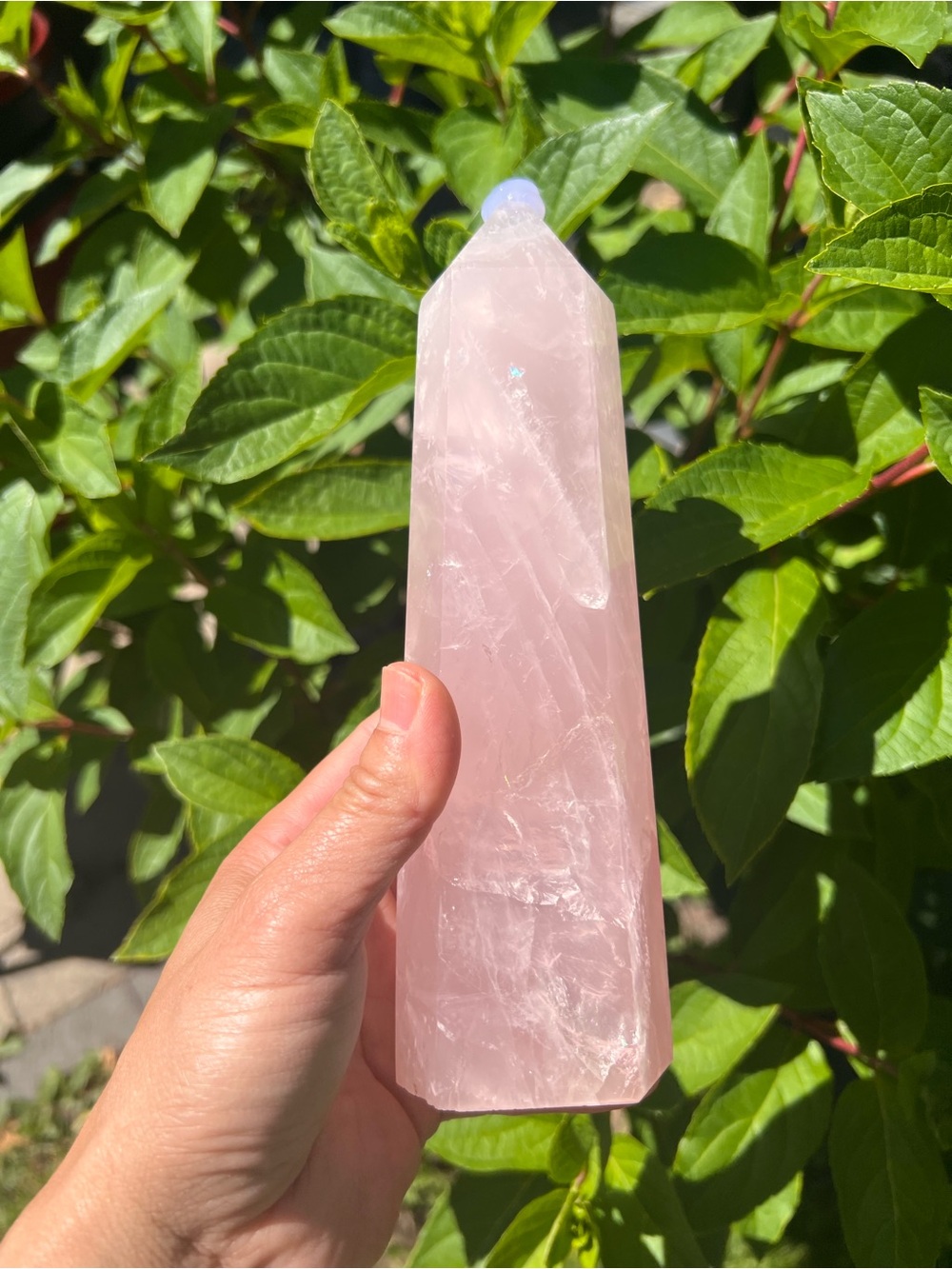 Rose (3) Quartz Tower - Crystal